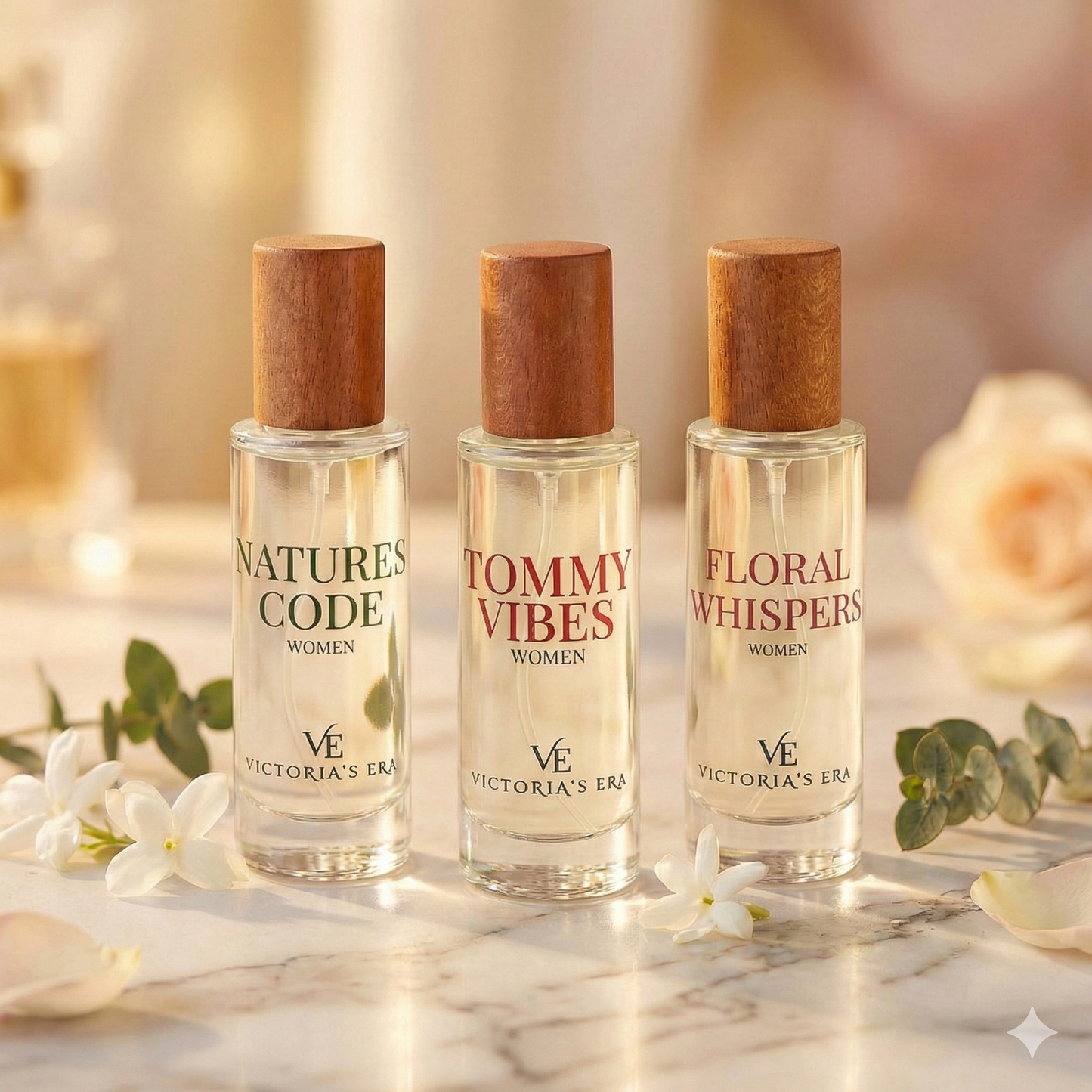 Natures Code + Tommy Vibes + Floral Whispers Discounted Bundle - 25 ml each