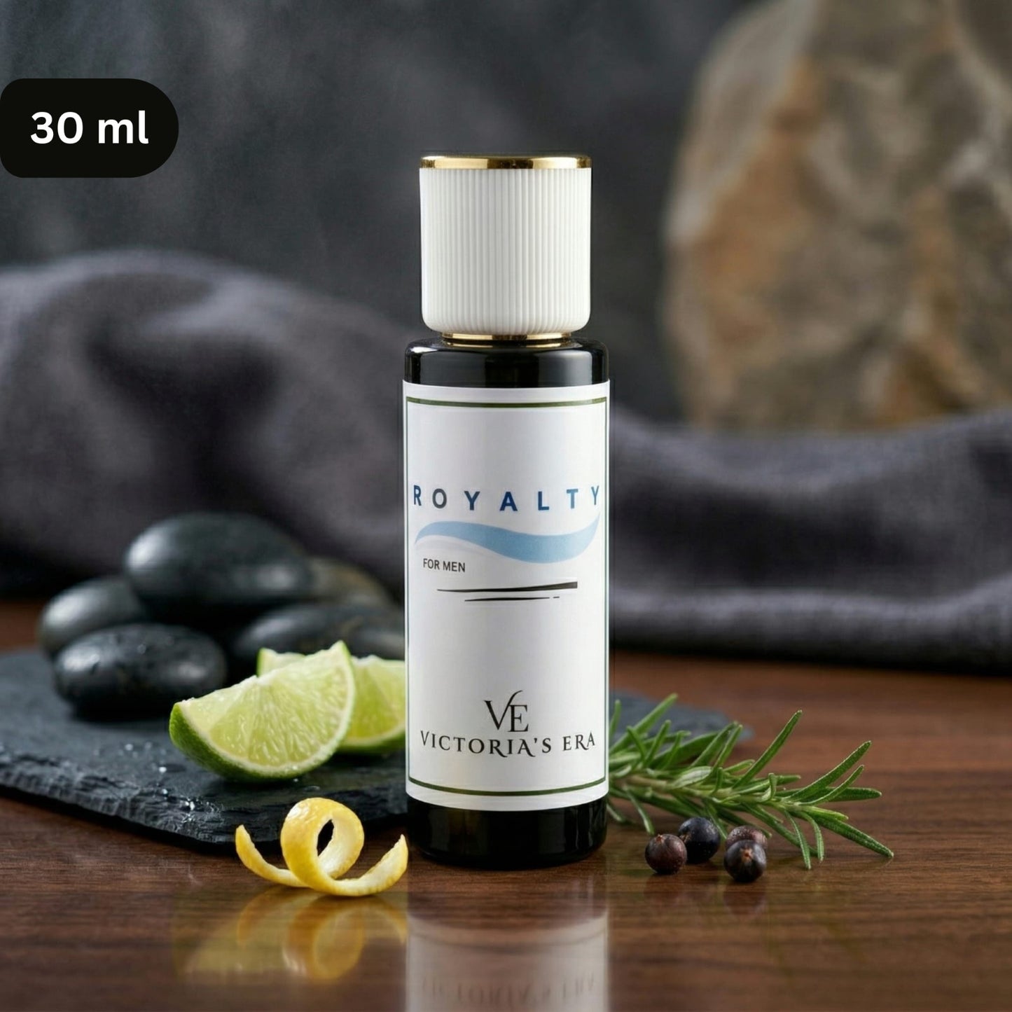 Royalty | Extrait de Parfum for Men | Fresh Citrus & Woody Sports Fragrance .